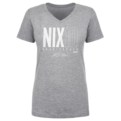 Bo Nix Women's V-Neck T-Shirt | 500 LEVEL