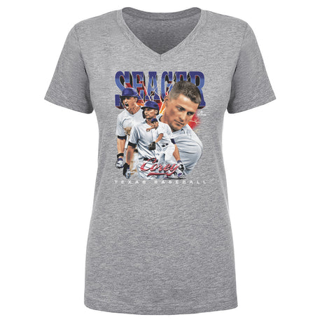 Corey Seager Women's V-Neck T-Shirt | 500 LEVEL