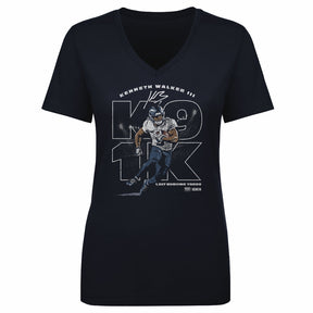 Kenneth Walker III Women's V-Neck T-Shirt | 500 LEVEL
