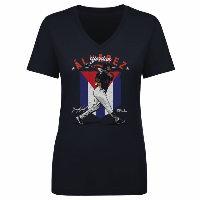 Yordan Alvarez Women's V-Neck T-Shirt | 500 LEVEL