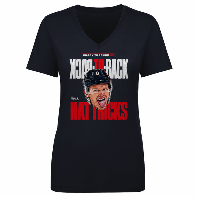 Brady Tkachuk Women's V-Neck T-Shirt | 500 LEVEL
