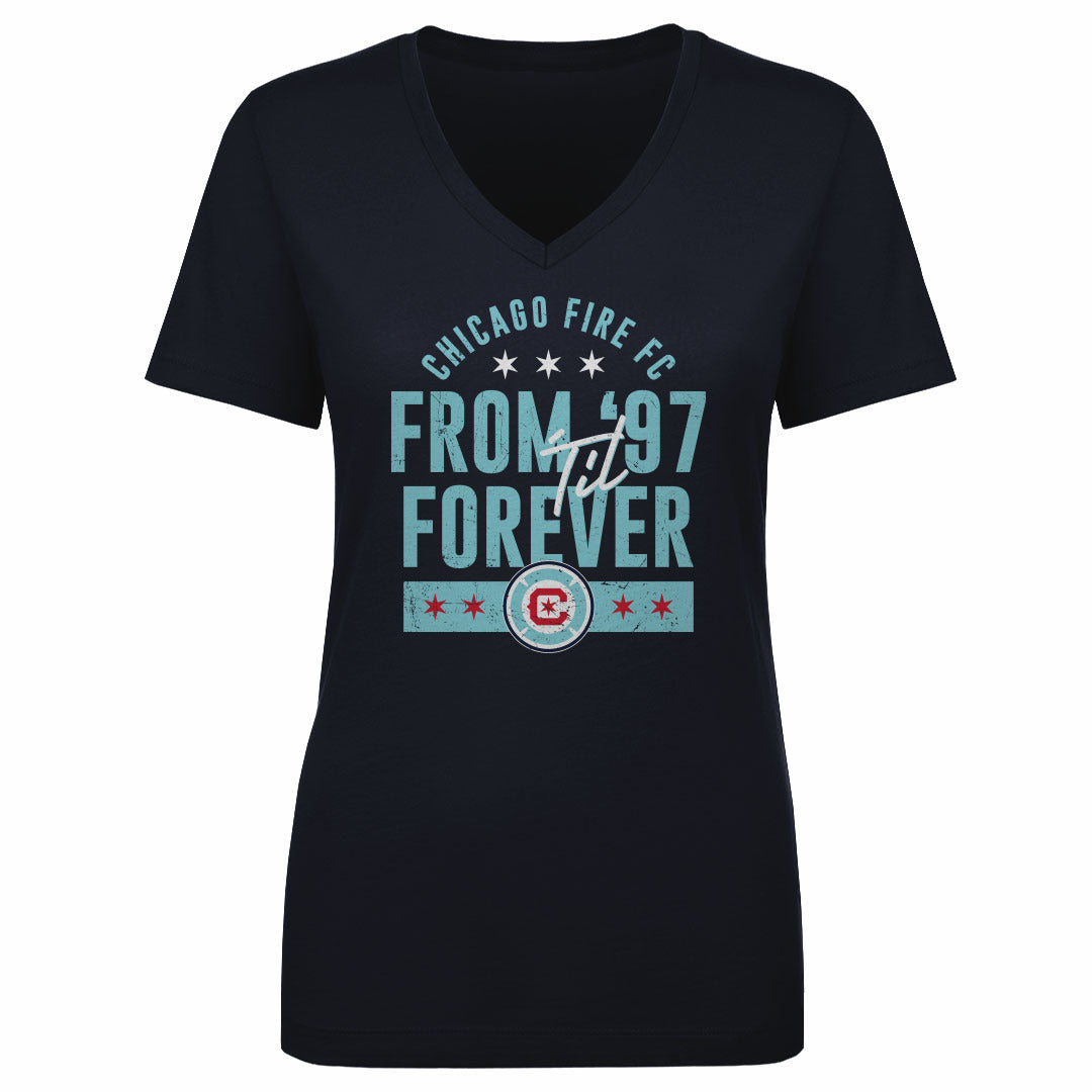 Chicago Fire FC Women's V-Neck T-Shirt | 500 LEVEL