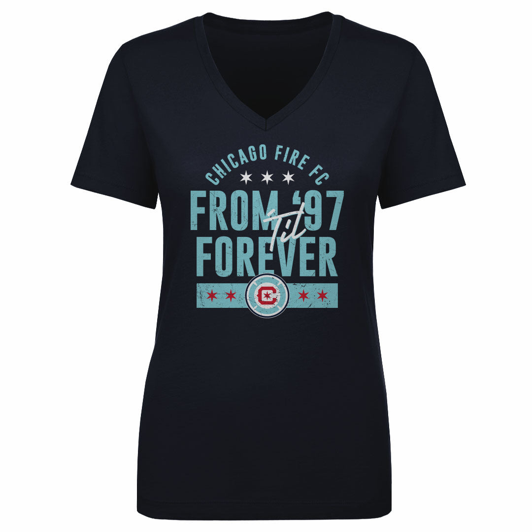 Chicago Fire FC Women&#39;s V-Neck T-Shirt | 500 LEVEL