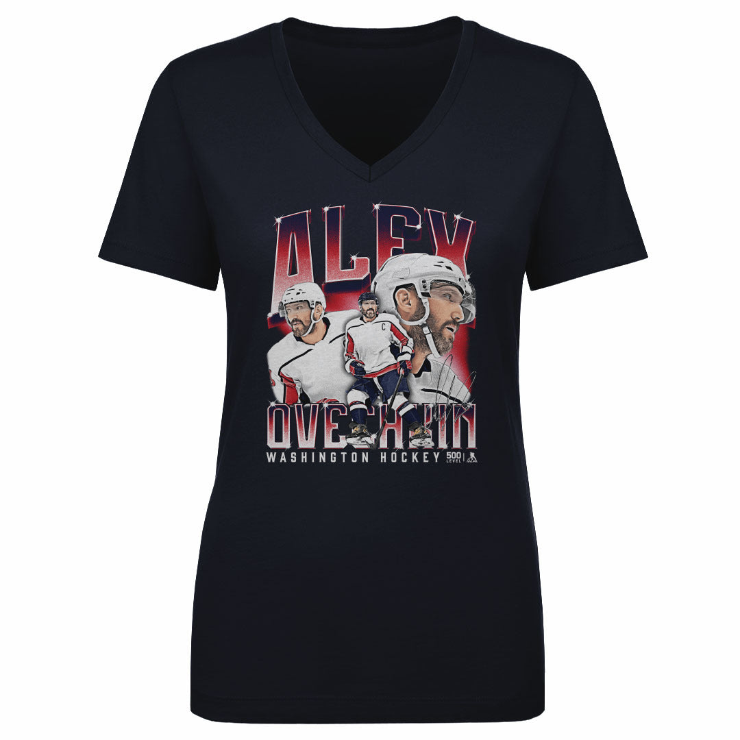 Alex Ovechkin Women's V-Neck T-Shirt | 500 LEVEL