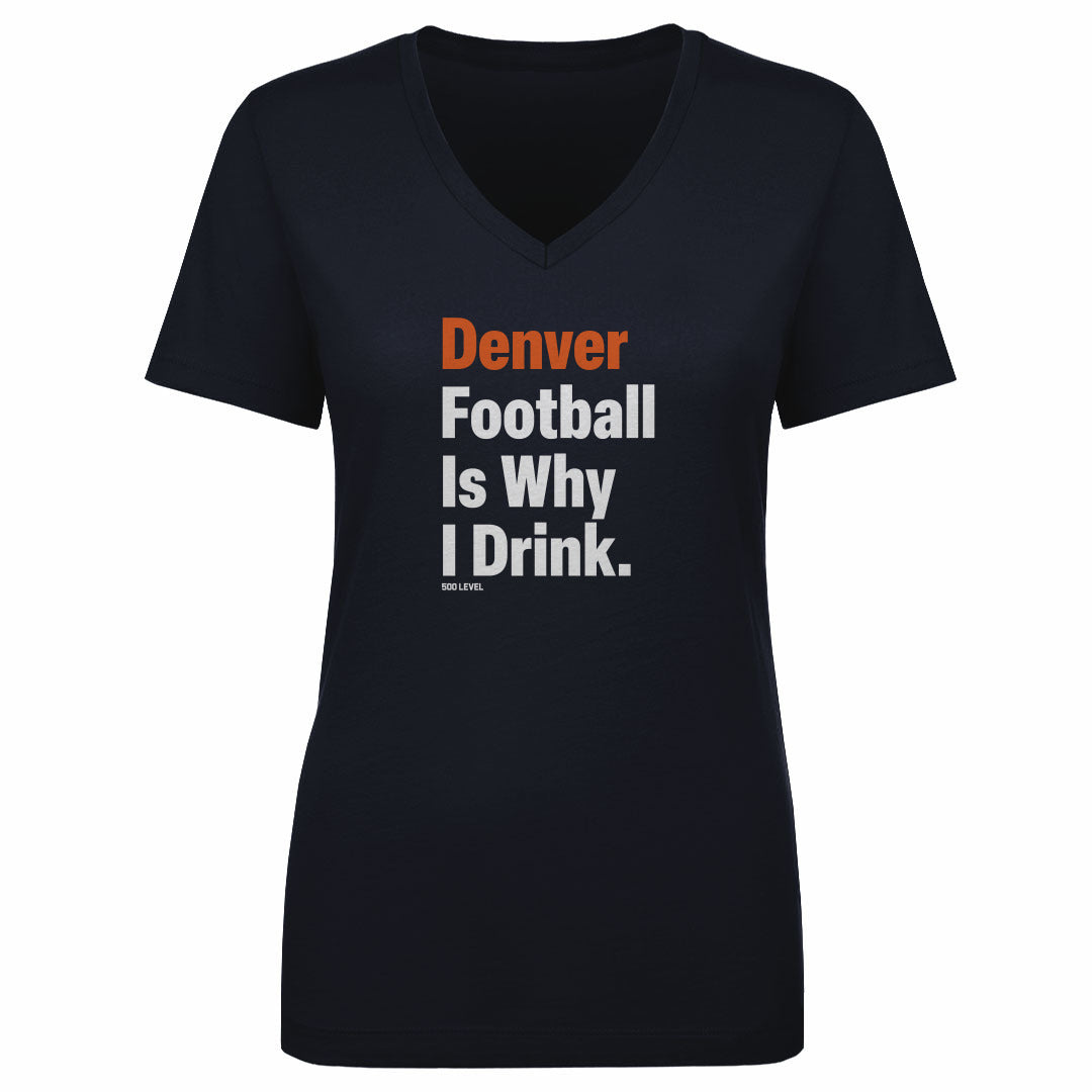Denver Football Women's V-Neck T-Shirt | 500 LEVEL