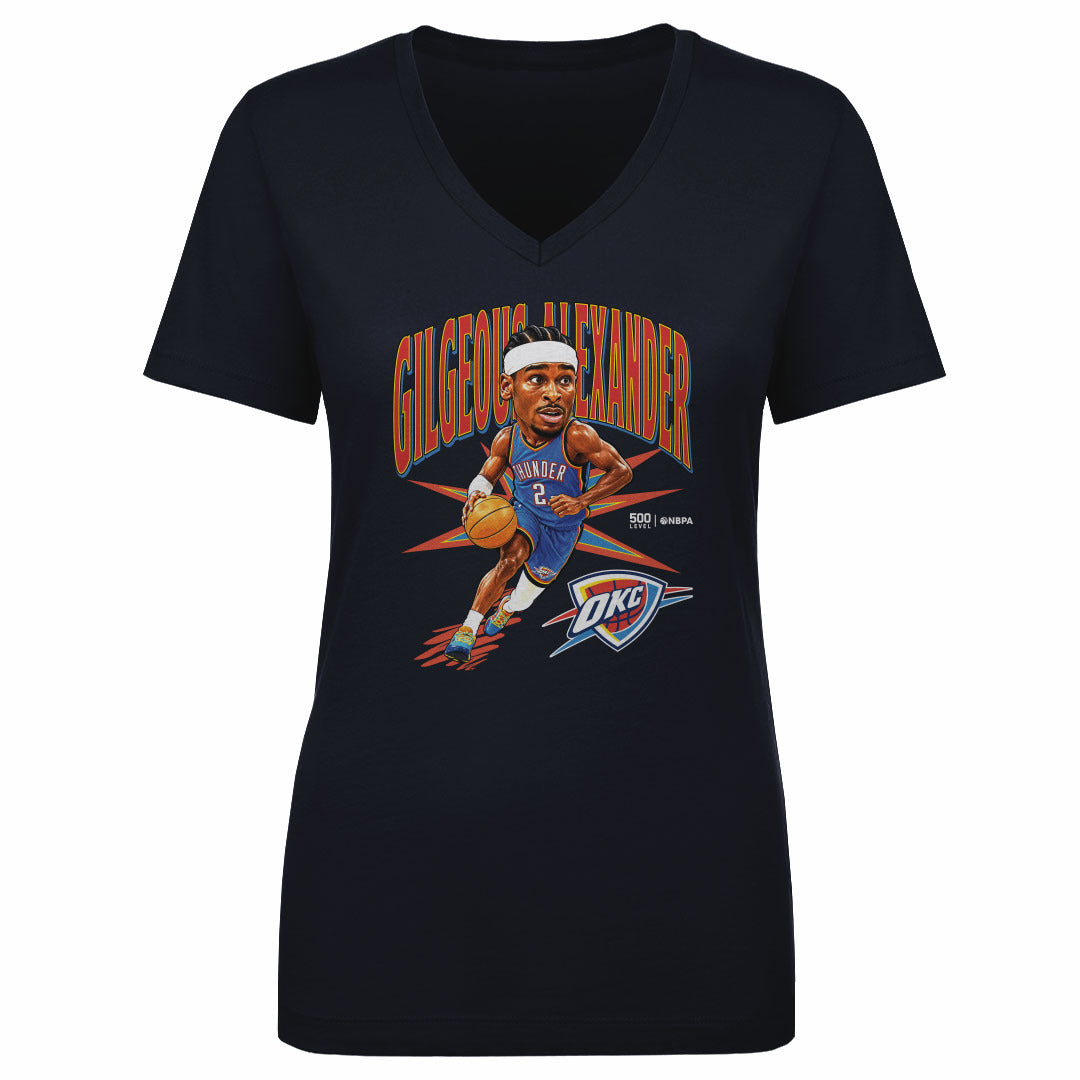 Shai Gilgeous-Alexander Women's V-Neck T-Shirt | 500 LEVEL