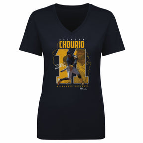 Jackson Chourio Women's V-Neck T-Shirt | 500 LEVEL