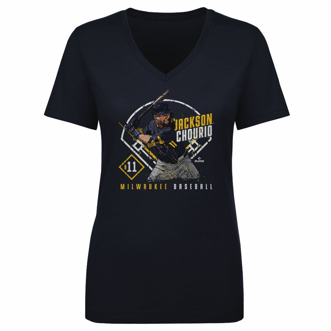 Jackson Chourio Women's V-Neck T-Shirt | 500 LEVEL