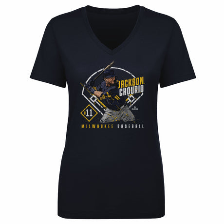 Jackson Chourio Women's V-Neck T-Shirt | 500 LEVEL