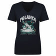 Jorge Polanco Women's V-Neck T-Shirt | 500 LEVEL