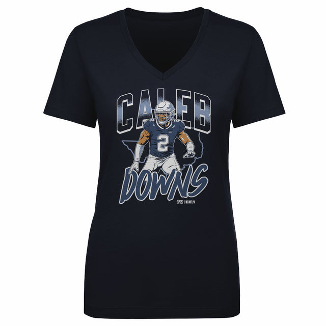 Caleb Downs Women's V-Neck T-Shirt | 500 LEVEL