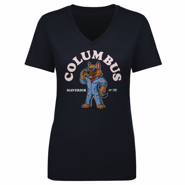 Columbus Aviators Women's V-Neck T-Shirt | 500 LEVEL