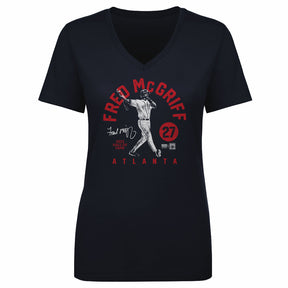 Fred McGriff Women's V-Neck T-Shirt | 500 LEVEL