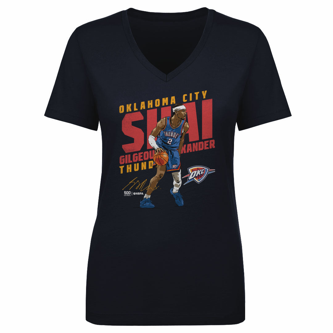 Shai Gilgeous-Alexander Women's V-Neck T-Shirt | 500 LEVEL