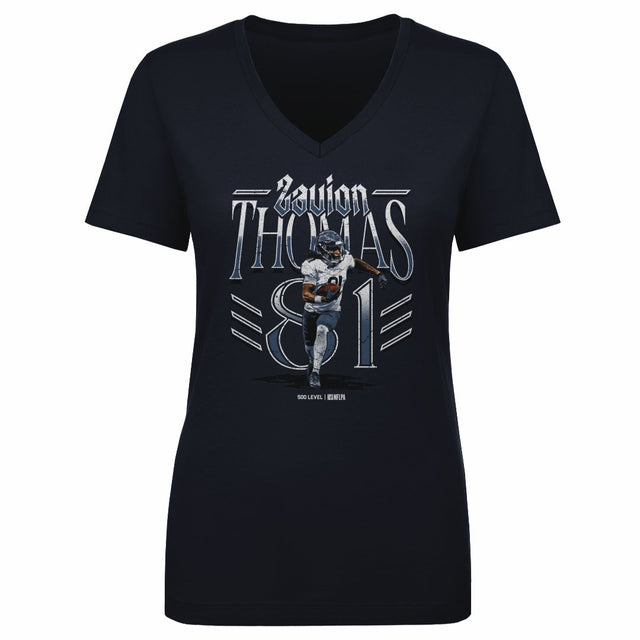 Zavion Thomas Women's V-Neck T-Shirt | 500 LEVEL