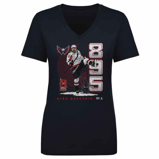 Alex Ovechkin Women's V-Neck T-Shirt | 500 LEVEL