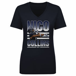 Nico Collins Women's V-Neck T-Shirt | 500 LEVEL