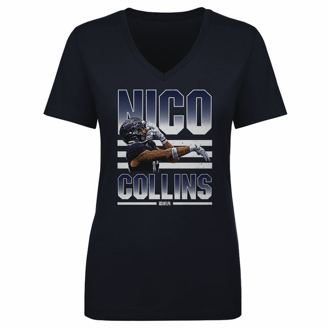 Nico Collins Women's V-Neck T-Shirt | 500 LEVEL