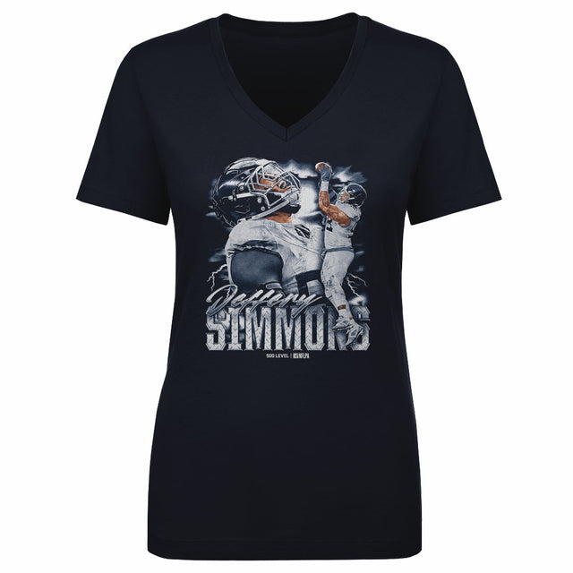 Jeffery Simmons Women's V-Neck T-Shirt | 500 LEVEL