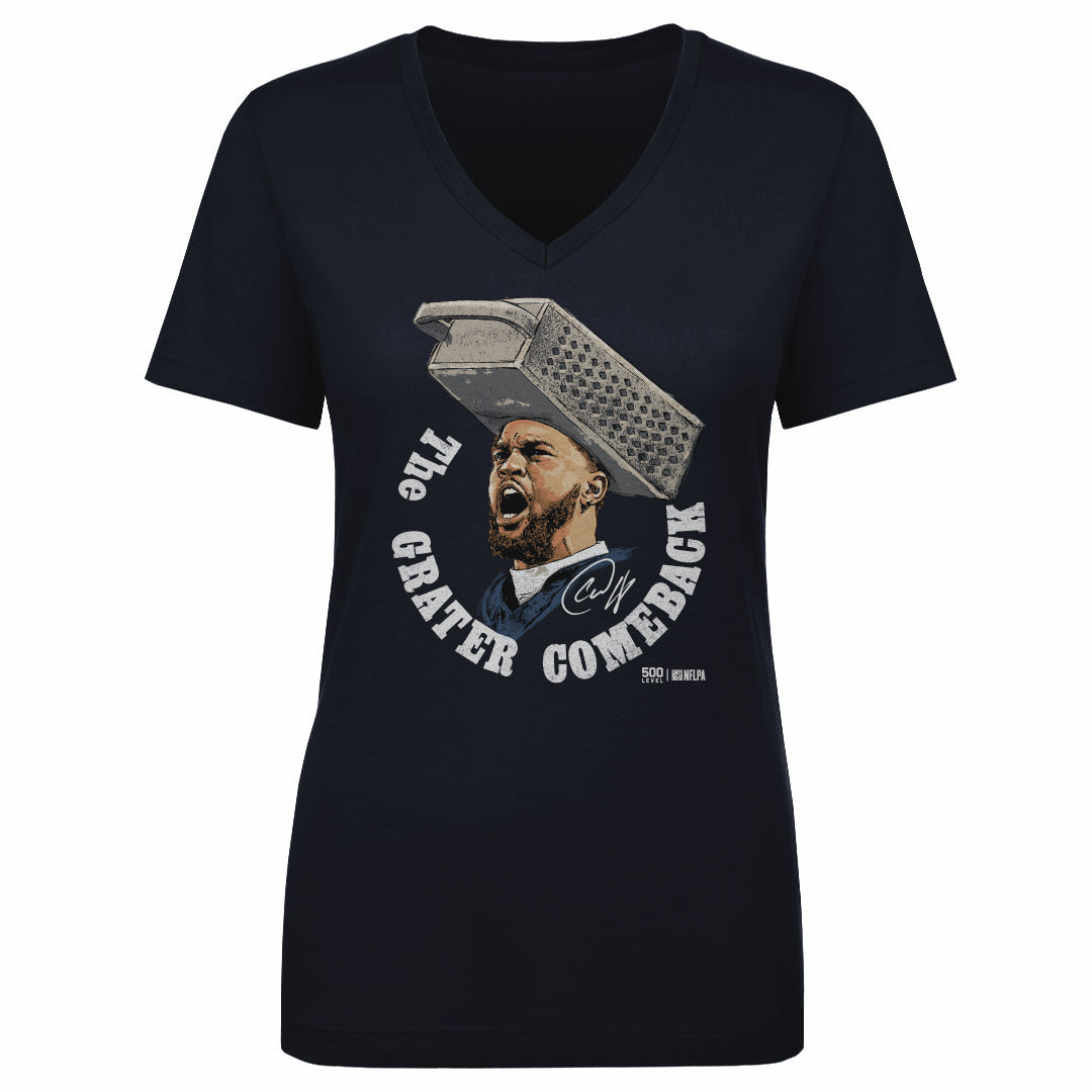 Caleb Williams Women's V-Neck T-Shirt | 500 LEVEL