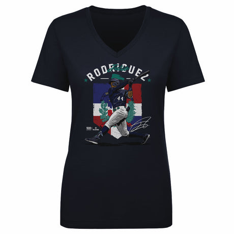 Julio Rodriguez Women's V-Neck T-Shirt | 500 LEVEL