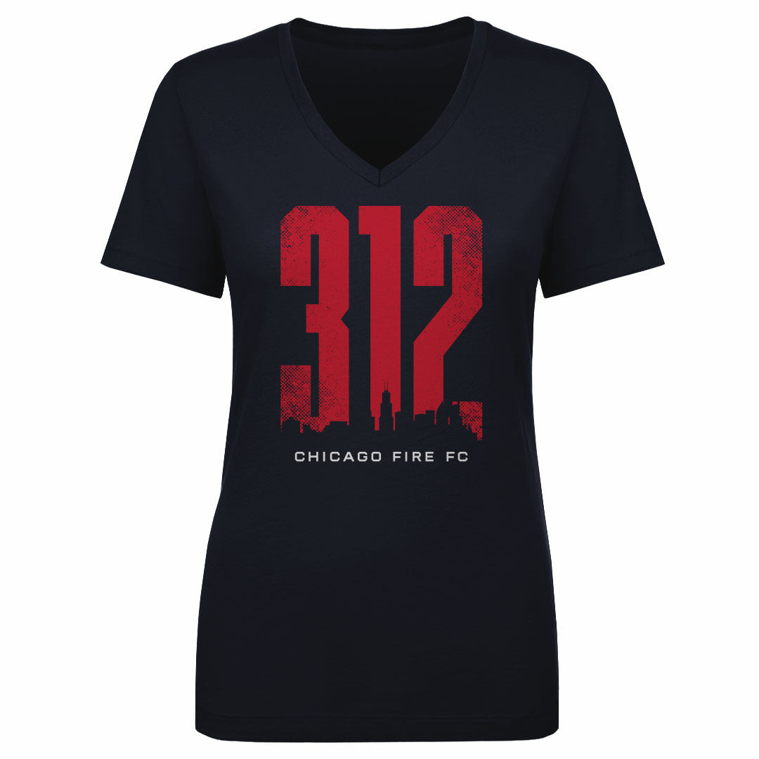 Chicago Fire FC Women's V-Neck T-Shirt | 500 LEVEL