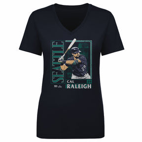 Cal Raleigh Women's V-Neck T-Shirt | 500 LEVEL