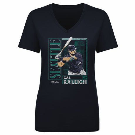 Cal Raleigh Women's V-Neck T-Shirt | 500 LEVEL