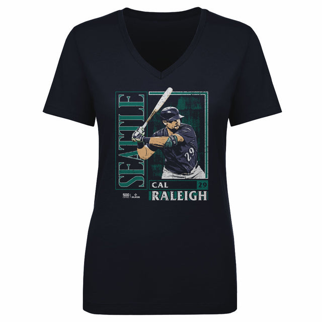 Cal Raleigh Women's V-Neck T-Shirt | 500 LEVEL