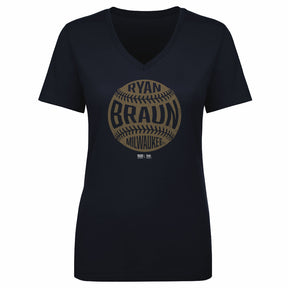 Ryan Braun Women's V-Neck T-Shirt | 500 LEVEL