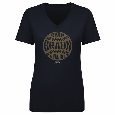 Ryan Braun Women's V-Neck T-Shirt | 500 LEVEL