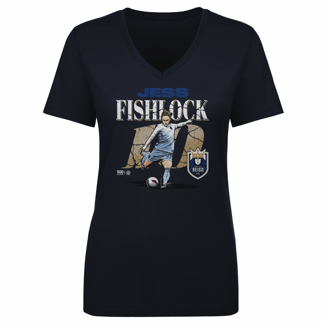 Jess Fishlock Women's V-Neck T-Shirt | 500 LEVEL