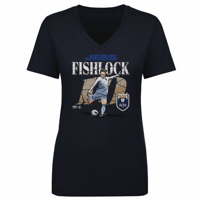 Jess Fishlock Women's V-Neck T-Shirt | 500 LEVEL
