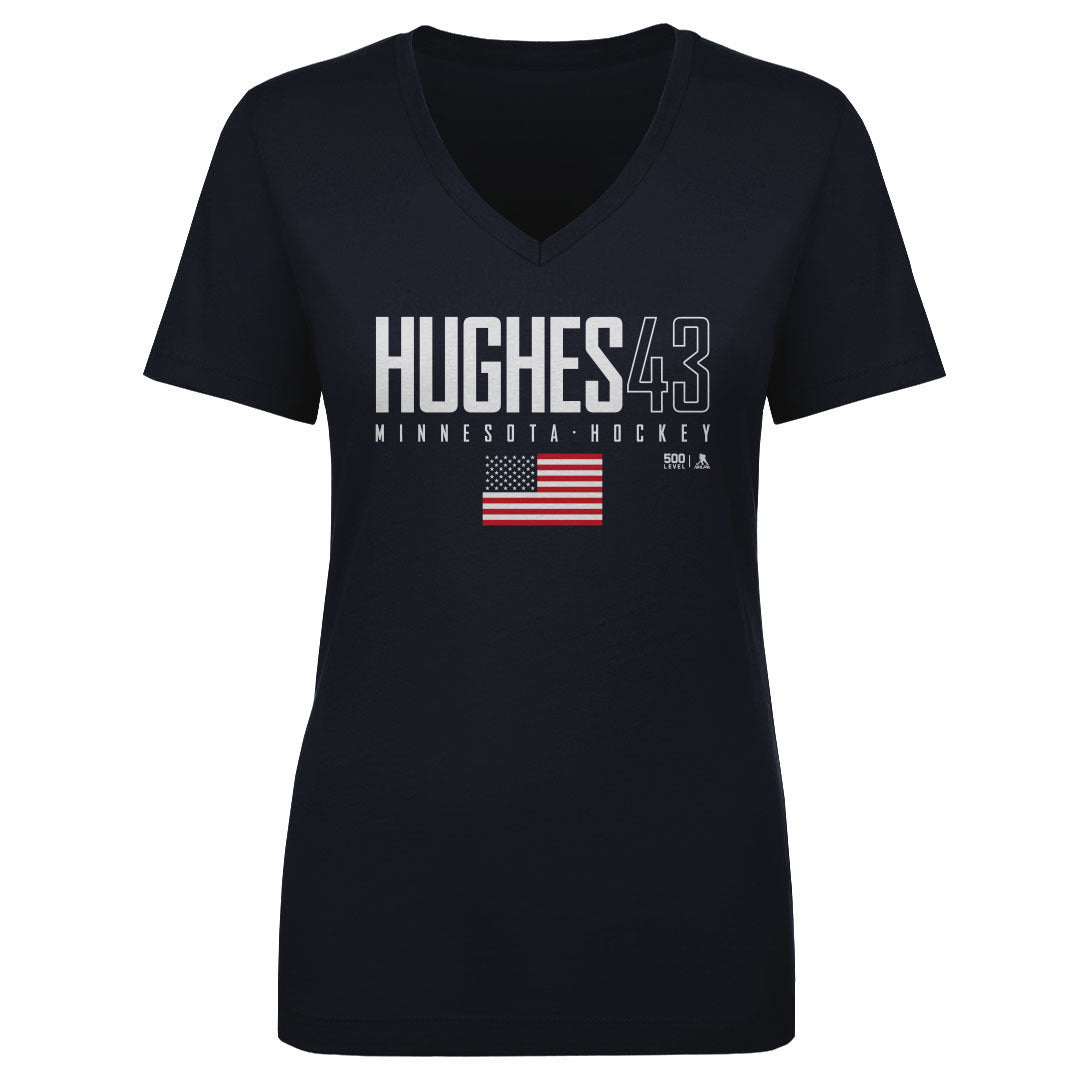 Quinn Hughes Women's V-Neck T-Shirt | 500 LEVEL