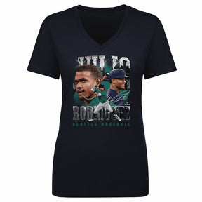 Julio Rodriguez Women's V-Neck T-Shirt | 500 LEVEL