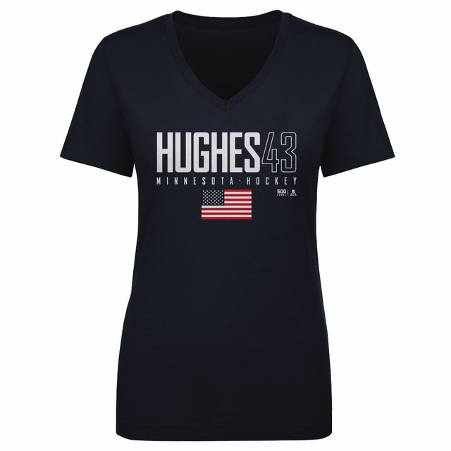 Quinn Hughes Women's V-Neck T-Shirt | 500 LEVEL