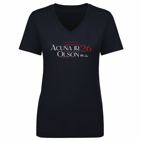 Ronald Acuna Jr. Women's V-Neck T-Shirt | 500 LEVEL