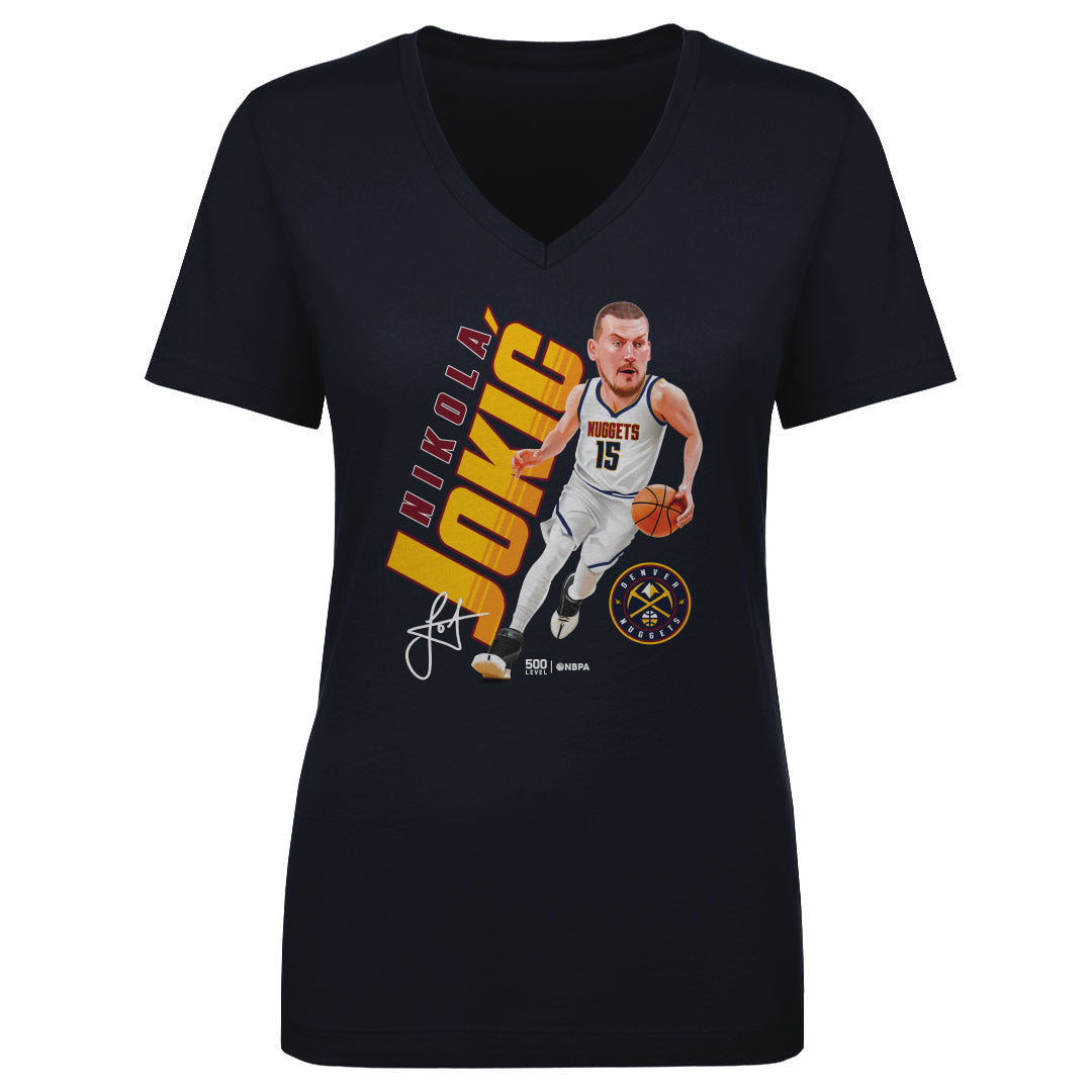 Nikola Jokic Women's V-Neck T-Shirt | 500 LEVEL