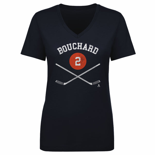 Evan Bouchard Women's V-Neck T-Shirt | 500 LEVEL