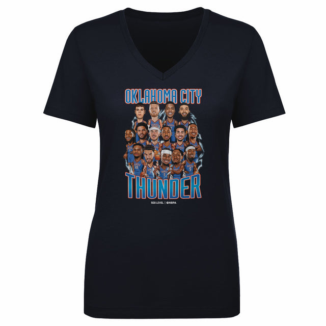 Oklahoma City Thunder Women's V-Neck T-Shirt | 500 LEVEL