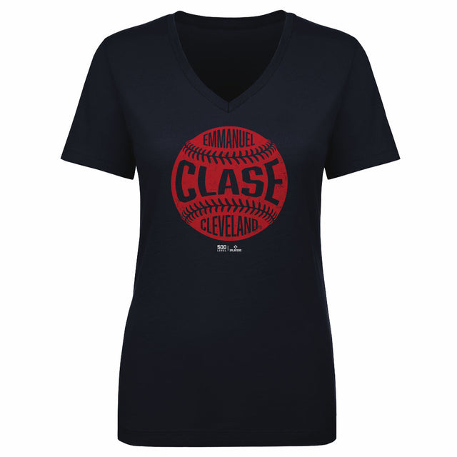 Emmanuel Clase Women's V-Neck T-Shirt | 500 LEVEL