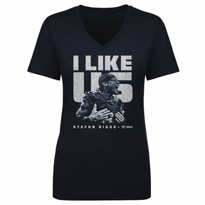 Stefon Diggs Women's V-Neck T-Shirt | 500 LEVEL