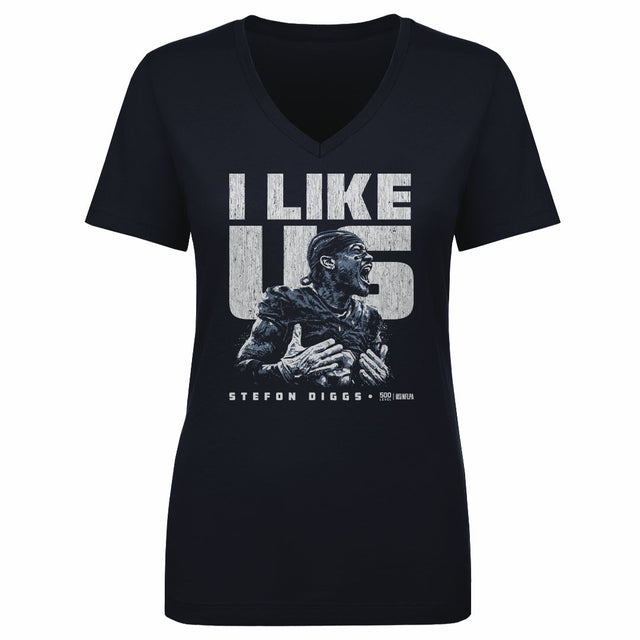 Stefon Diggs Women's V-Neck T-Shirt | 500 LEVEL