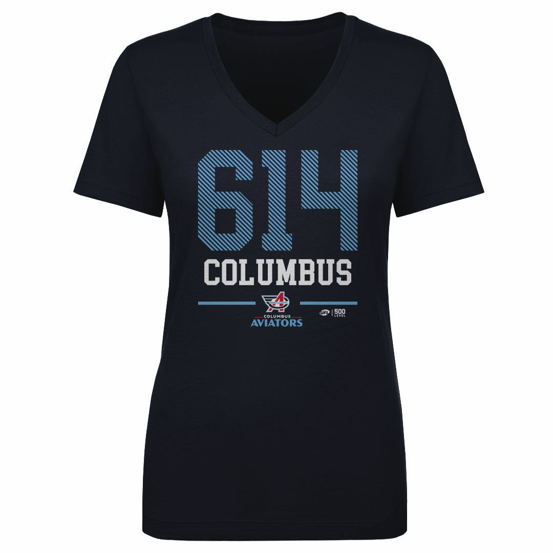 Columbus Aviators Women's V-Neck T-Shirt | 500 LEVEL