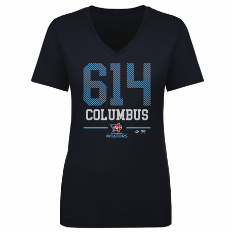 Columbus Aviators Women's V-Neck T-Shirt | 500 LEVEL