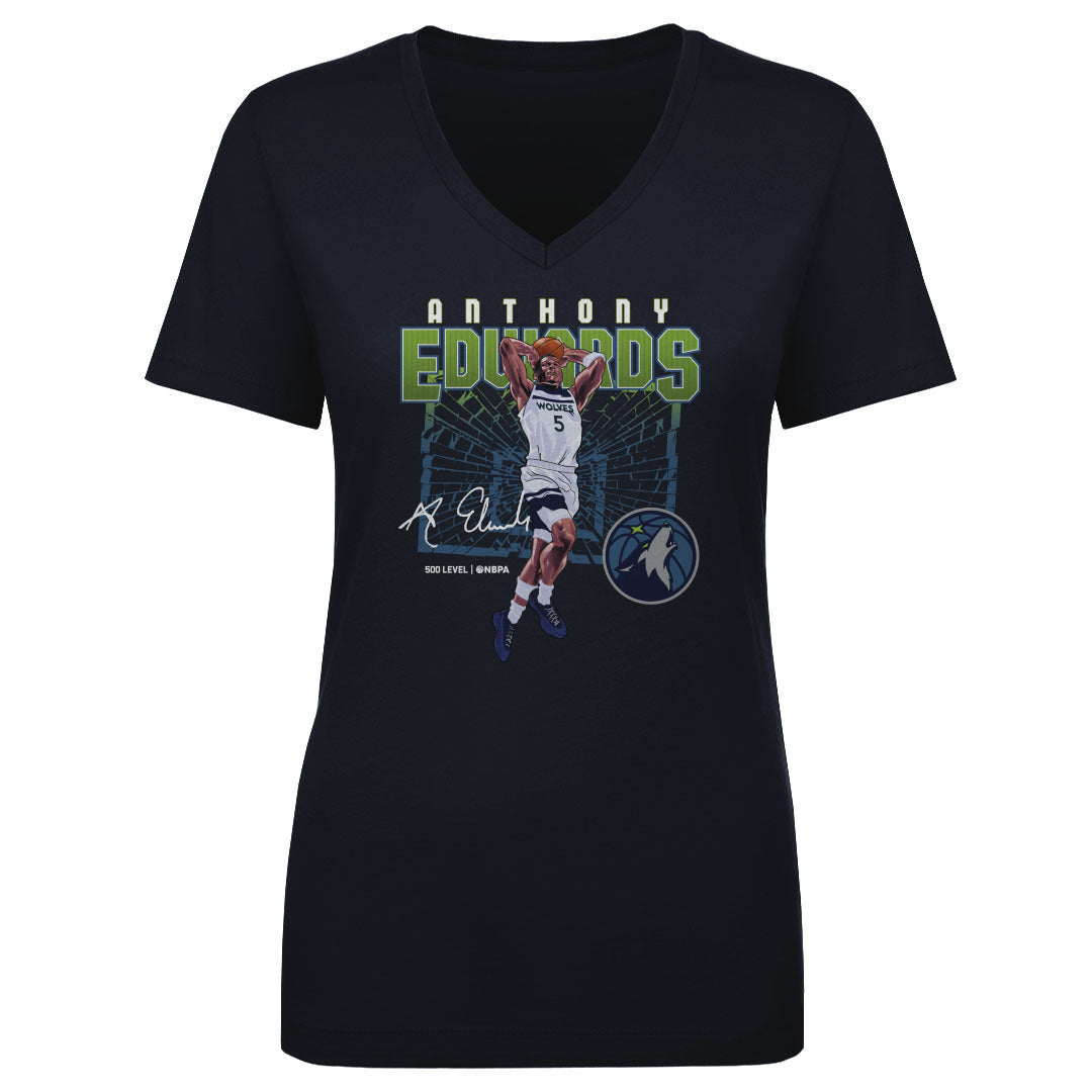Anthony Edwards Women's V-Neck T-Shirt | 500 LEVEL