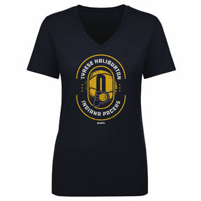 Tyrese Haliburton Women's V-Neck T-Shirt | 500 LEVEL