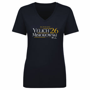 Christian Yelich Women's V-Neck T-Shirt | 500 LEVEL