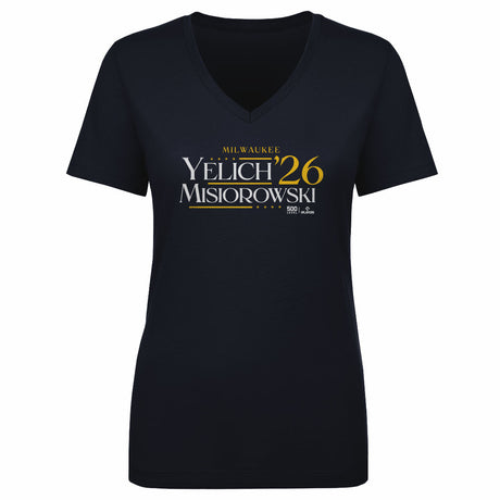 Christian Yelich Women's V-Neck T-Shirt | 500 LEVEL