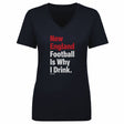 New England Football Women's V-Neck T-Shirt | 500 LEVEL